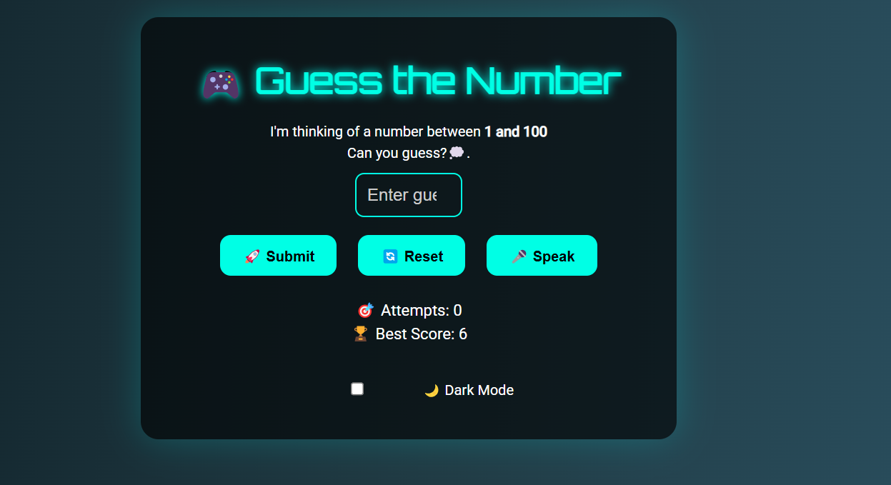 Number Guessing Game